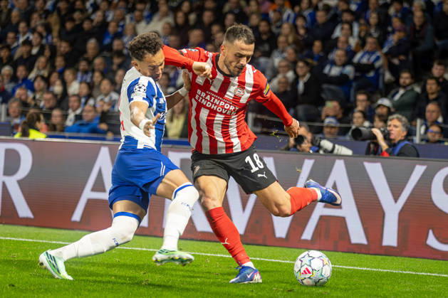 FC Porto v PSV Eindhoven - UEFA Champions League 2026 27 League Phase MD3 Filip Kostic of PSV Eindhoven in action during the UEFA Champions League match against FC Porto at Estadio do Dragao in Porto, Portugal, on October 20, 2026. Porto Portugal Copyright: xSergioxMendesx originalFilename:pereira-notitle261020_np4H7