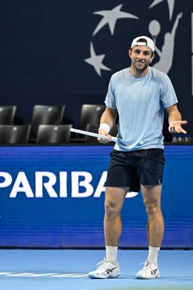 Tallon Griekspoor of the Netherlands pictured during the European Open ATP, Tennis Herren tennis tournament in Brussels, on 21 October. This year s edition of the tournament is taking place from 17 to 25 October DAVIDxPINTENS  x190497753x