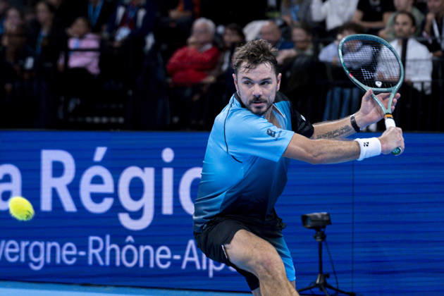TENNIS : ATP, Tennis Herren 250 - Grand Tennis AURA - Decines (France) 21 10 2026 Stan Wawrinka (SUI) vs Martin Landaluce (ESP) during the tournament of the Auvergne Rhône-Alpes Grand Prix at the LDLC Arena in Décines on October 21, 2026. Photo Sandrine Thesillat PsNewZ  Copyright: xSandrinexTHESILLATx