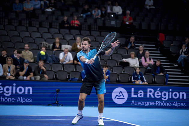 TENNIS : ATP, Tennis Herren 250 - Grand Tennis AURA - Decines (France) 21 10 2026 Stan Wawrinka (SUI) vs Martin Landaluce (ESP) during the tournament of the Auvergne Rhône-Alpes Grand Prix at the LDLC Arena in Décines on October 21, 2026. Photo Sandrine Thesillat PsNewZ  Copyright: xSandrinexTHESILLATx