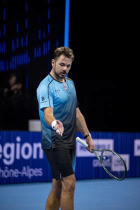 TENNIS : ATP, Tennis Herren 250 - Grand Tennis AURA - Decines (France) 21 10 2026 Stan Wawrinka (SUI) vs Martin Landaluce (ESP) during the tournament of the Auvergne Rhône-Alpes Grand Prix at the LDLC Arena in Décines on October 21, 2026. Photo Sandrine Thesillat PsNewZ  Copyright: xSandrinexTHESILLATx