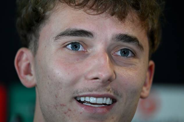 Callum Osmand of Celtic at a press conference, PK, Pressekonferenz Celtic Training, Football, Lennoxtown Training Centre, Glasgow, Scotland, UK - 21 Oct 2026Glasgow Lennoxtown Training Centre Scotland United Kingdom  Copyright: xMarkxRunnacles Shutterstockx 17227769dr