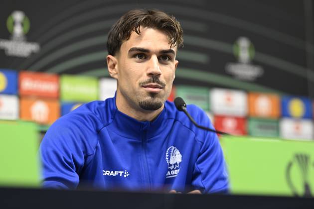 SC Braga v KAA Gent - UEFA Conference League Media Activities 21 10 2026 BRAGA, PORTUGAL - OCTOBER 21 : Tiago Alves Araujo Felipe defender of KAA Gent speaking with the media during a pre-match press conference, PK, Pressekonferenz ahead of the UEFA Conference League 2026 27 League Phase matchday 2 match between SC Braga and KAA Gent on October 21, 2026 in Braga, Portugal, 21 10 2026 Braga Portugal  Copyright: xNicoxVereeckenx
