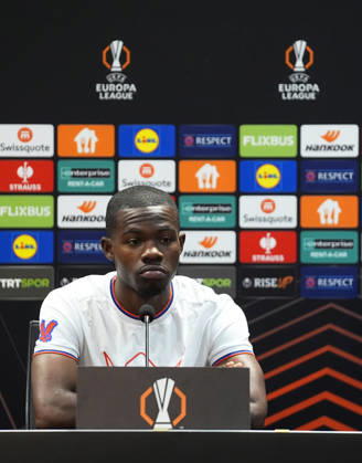 Ahead of Besiktas v Crystal Palace - UEFA Europa League ISTANBUL, TURKIYE - OCTOBER 21: Tyrick Mitchell of Crystal Palace attends a press conference, PK, Pressekonferenz at Tupras Stadium ahead of UEFA Europa League football match against Besiktas in Istanbul, Turkiye on October 21, 2026. Esra Bilgin Anadolu Istanbul Turkey. Editorial use only. Please get in touch for any other usage.  Copyright: x2026xAnadoluxEsraxBilginx