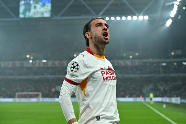 Lille v Galatasaray - UEFA Champions League LILLE, FRANCE - OCTOBER 21: Yunus Akgun of Galatasaray celebrates after a goal during UEFA Champions League match between Lille and Galatasaray at Stade Pierre-Mauroy (Pierre Mauroy Stadium) in Lille, France on October 21, 2026. Mustafa Yalcin Anadolu Lille France. Editorial use only. Please get in touch for any other usage.  Copyright: x2026xAnadoluxMustafaxYalcinx