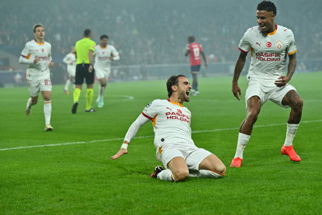 Lille LOSC v Galatasaray - UEFA Champions League LILLE, FRANCE - OCTOBER 21: Yunus Akgun (11) of Galatasaray celebrates after score a goal during the UEFA Champions League first round day 3 football match between Lille LOSC and Galatasaray at the Pierre Mauroy Stadium in Villeneuve-d Ascq, northern France on October 21, 2026 Mustafa Yalcin Anadolu Lille France. Editorial use only. Please get in touch for any other usage.  Copyright: x2026xAnadoluxMustafaxYalcinx