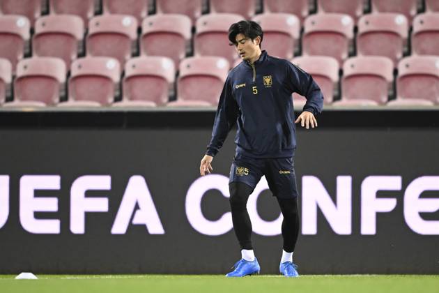 FC Midtjylland v Sint-Truidense VV - UEFA Conference League Media Activities 21 10 2026 HERNING, DENMARK - OCTOBER 21 : Taniguchi Shogo defender of Sint-Truidense VV pictured during a training session ahead of the UEFA Conference League 2026 27 League Phase matchday 2 match between FC Midtjylland and Sint-Truidense VV on October 21, 2026 in Herning, Denmark, 21 10 2026 Herning Denmark  Copyright: xTomasxSiskx