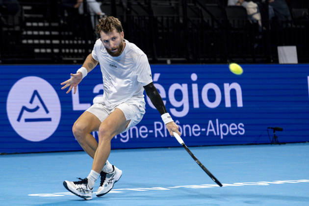 TENNIS : ATP, Tennis Herren 250 - Grand Tennis AURA - Decines (France) 21 10 2026 Corentin Moutet (FRA) vs Felix Balshaw (FRA) during the tournament of the Auvergne Rhône-Alpes Grand Prix at the LDLC Arena in Décines on October 21, 2026. Photo Sandrine Thesillat PsNewZ Copyright: xSandrinexTHESILLATx