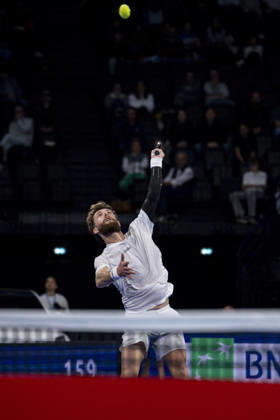 TENNIS : ATP, Tennis Herren 250 - Grand Tennis AURA - Decines (France) 21 10 2026 Corentin Moutet (FRA) vs Felix Balshaw (FRA) during the tournament of the Auvergne Rhône-Alpes Grand Prix at the LDLC Arena in Décines on October 21, 2026. Photo Sandrine Thesillat PsNewZ Copyright: xSandrinexTHESILLATx