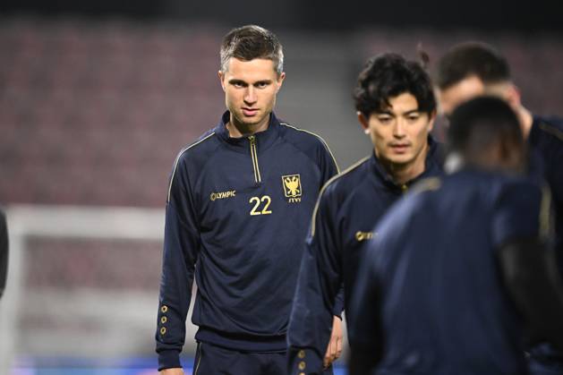 FC Midtjylland v Sint-Truidense VV - UEFA Conference League Media Activities 21 10 2026 HERNING, DENMARK - OCTOBER 21 : Janssens Wolke defender of Sint-Truidense VV pictured during a training session ahead of the UEFA Conference League 2026 27 League Phase matchday 2 match between FC Midtjylland and Sint-Truidense VV on October 21, 2026 in Herning, Denmark, 21 10 2026 Herning Denmark Copyright: xTomasxSiskx