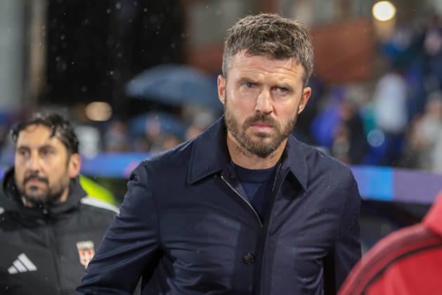 2026-10-21 Como 1907 v Manchester United, ManU - UEFA Champions League 2026 27 League Phase MD3 COMO, ITALY - OCTOBER 21: Coach Michael Carrick of Manchester United FC during the UEFA Champions League 2026 27 League Phase MD3 match between Como 1907 and Manchester United at Giuseppe Sinigaglia on October 21, 2026 in Como, Italy. (Photo by Nderim Kaceli BSR Agency) Como Italy Content not available for redistribution in The Netherlands directly or indirectly through any third parties. Copyright: xBSRxAgencyx