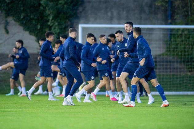 Dinamo Zagreb training session GNK Dinamo Zagreb players attend a training session at Stadion Maksimir in Zagreb, Croatia on October 21, 2026 ahead of the UEFA Europa League League Phase Matchday 3 football match between GNK Dinamo Zagreb and N.E.C. Nijmegen.  LukaxAntunac PIXSELL