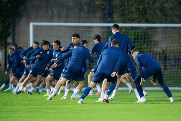 Dinamo Zagreb training session GNK Dinamo Zagreb players attend a training session at Stadion Maksimir in Zagreb, Croatia on October 21, 2026 ahead of the UEFA Europa League League Phase Matchday 3 football match between GNK Dinamo Zagreb and N.E.C. Nijmegen.  LukaxAntunac PIXSELL