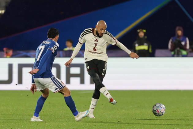 October 21, 2026, Como, ITALY: Manchester United, ManU s Diogo Dalot and Como™s Lucas Da Cunha during the UEFA Champions League soccer match Como 1907 vs Manchester United at the Giuseppe Sinigaglia stadium in Como, Italy, 21 October 2026. ANSA ANTONIO SAIA. Soccer: Uefa Champions League; Como-Manchester United  - ZUMAa110 20261021_zaf_a110_049 Copyright: xAntonioxSaiax