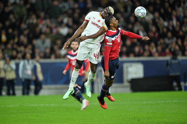 Lille LOSC v Galatasaray - UEFA Champions League LILLE, FRANCE - OCTOBER 21: Victor Osimhen (45) of Galatasaray in action during UEFA Champions League match between Lille and Galatasaray at Stade Pierre-Mauroy (Pierre Mauroy Stadium) in Lille, France on October 21, 2026. Mustafa Yalcin Anadolu Lille France. Editorial use only. Please get in touch for any other usage. Copyright: x2026xAnadoluxMustafaxYalcinx