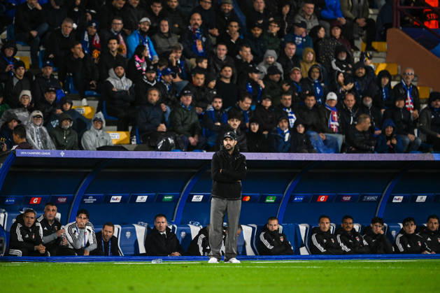 Cesc Fàbregas, Head Coach of Calcio Como, looks on DURING the UEFA Champions League stage match Phase MD3 between Calcio Como and Manchester United, ManU Football Club at the Giuseppe Sinigaglia stadium in Como, north Italy -October 21, 2026 - Soccer.  Copyright: xTizianoxBallabio LaPressex