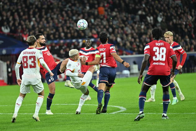 Lille LOSC v Galatasaray - UEFA Champions League LILLE, FRANCE - OCTOBER 21: Lucas Torreira of Galatasaray competes during UEFA Champions League match between Lille and Galatasaray at Stade Pierre-Mauroy (Pierre Mauroy Stadium) in Lille, France on October 21, 2026. Mustafa Yalcin Anadolu Lille France. Editorial use only. Please get in touch for any other usage. Copyright: x2026xAnadoluxMustafaxYalcinx