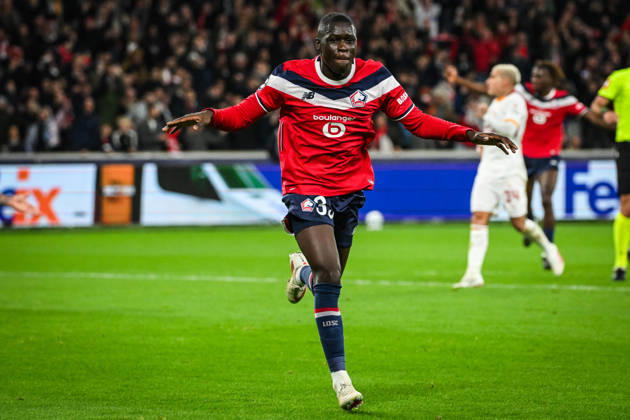 October 21, 2026, Villeneuve-D ascq, France, France: Soriba DIAOUNE of Lille celebrates his goal during the UEFA Champions League, League Phase MD3 match between Lille OSC (LOSC) and Galatasaray SK at Pierre Mauroy Stadium on October 21, 2026 in Villeneuve-d Ascq near Lille, France. Lille OSC V Galatasaray SK - UEFA Champions League  - ZUMAm308 20261021_zsp_m308_016 Copyright: xMatthieuxMirvillex