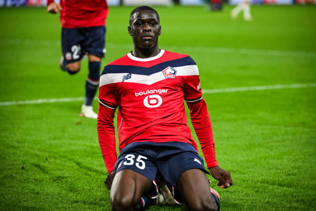 October 21, 2026, Villeneuve-D ascq, France, France: Soriba DIAOUNE of Lille celebrates his goal during the UEFA Champions League, League Phase MD3 match between Lille OSC (LOSC) and Galatasaray SK at Pierre Mauroy Stadium on October 21, 2026 in Villeneuve-d Ascq near Lille, France. Lille OSC V Galatasaray SK - UEFA Champions League  - ZUMAm308 20261021_zsp_m308_017 Copyright: xMatthieuxMirvillex