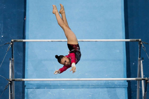 2026 Artistic Gymnastics World Championships, Day 5, Women s Team Final 261021 Milana Kaiumova of Russia and assistant coach competes in uneven bars during women s team final on day five of the 2026 Artistic Gymnastics World Championships on October 21, 2026 in Rotterdam. Photo: Joel Marklund BILDBYRÅN kod JM JM0863 bbeng artistisk gymnastik artistic gymnastics gymnastik-vm vm artistic gymnastics world championships final lagfinal team final dam Copyright: JOELxMARKLUND BB261021JM003