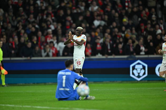 Lille LOSC v Galatasaray - UEFA Champions League LILLE, FRANCE - OCTOBER 21: Osimhen of Galatasaray celebrates after scoring a goal during UEFA Champions League match between Lille and Galatasaray at Stade Pierre-Mauroy (Pierre Mauroy Stadium) in Lille, France on October 21, 2026. Mustafa Yalcin Anadolu Lille France. Editorial use only. Please get in touch for any other usage. Copyright: x2026xAnadoluxMustafaxYalcinx