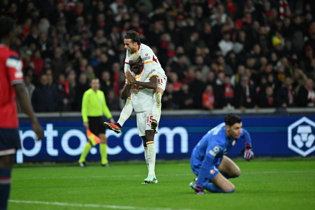 Lille LOSC v Galatasaray - UEFA Champions League LILLE, FRANCE - OCTOBER 21: Osimhen of Galatasaray celebrates after scoring a goal during UEFA Champions League match between Lille and Galatasaray at Stade Pierre-Mauroy (Pierre Mauroy Stadium) in Lille, France on October 21, 2026. Mustafa Yalcin Anadolu Lille France. Editorial use only. Please get in touch for any other usage. Copyright: x2026xAnadoluxMustafaxYalcinx