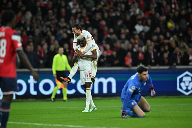 Lille LOSC v Galatasaray - UEFA Champions League LILLE, FRANCE - OCTOBER 21: Osimhen of Galatasaray celebrates after scoring a goal during UEFA Champions League match between Lille and Galatasaray at Stade Pierre-Mauroy (Pierre Mauroy Stadium) in Lille, France on October 21, 2026. Mustafa Yalcin Anadolu Lille France. Editorial use only. Please get in touch for any other usage. Copyright: x2026xAnadoluxMustafaxYalcinx
