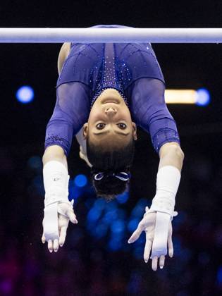 ROTTERDAM - Charleigh Bullock (USA) during the team final at the World Gymnastics Championships in Rotterdam Ahoy. IRIS VAN DEN BROEK ANP xVIxANPxSportx xxANPxIVx 573182470 originalFilename: 573182470.jpg