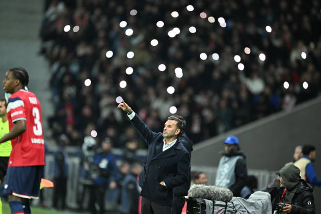 Lille LOSC v Galatasaray - UEFA Champions League LILLE, FRANCE - OCTOBER 21: Okan Buruk head coach of Galatasaray follows the UEFA Champions League match between Lille and Galatasaray at Stade Pierre-Mauroy (Pierre Mauroy Stadium) in Lille, France on October 21, 2026. Mustafa Yalcin Anadolu Lille France. Editorial use only. Please get in touch for any other usage. Copyright: x2026xAnadoluxMustafaxYalcinx