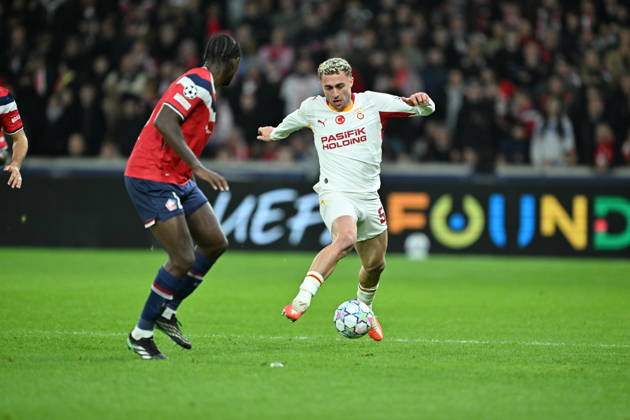Lille LOSC v Galatasaray - UEFA Champions League LILLE, FRANCE - OCTOBER 21: Baris Alper Yilmaz of Galatasaray competes during UEFA Champions League match between Lille and Galatasaray at Stade Pierre-Mauroy (Pierre Mauroy Stadium) in Lille, France on October 21, 2026. Mustafa Yalcin Anadolu Lille France. Editorial use only. Please get in touch for any other usage. Copyright: x2026xAnadoluxMustafaxYalcinx