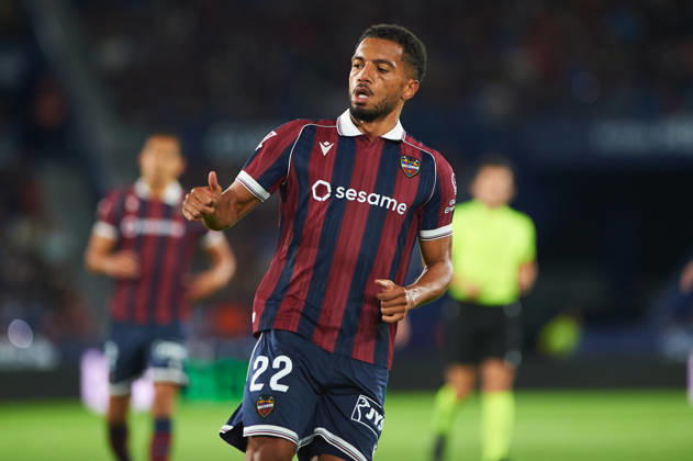 Jeremy Toljan (Levante UD) during the LaLiga EA Sports match between Levante UD and Athletic Club at Estadi Ciutat de València on October 21, 2026 in Valencia, Spain. -