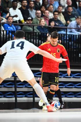 Belgium vs Slovenia - FIFA Futsal World Cup 2028 Main Round Group Phase ANTWERPEN, BELGIUM - OCTOBER 21 : Vanderheyden Kenneth of Red Devils Futsal during the FIFA Futsal World up 2028 main round group phase at the Lotto Arena on October 21, 2026 in Antwerpen, Belgium, 21 10 2026 Antwerpen Belgium  Copyright: xGvgx