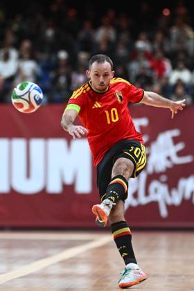Belgium vs Slovenia - FIFA Futsal World Cup 2028 Main Round Group Phase ANTWERPEN, BELGIUM - OCTOBER 21 : Ghislandi Marvin of Red Devils Futsal during the FIFA Futsal World up 2028 main round group phase at the Lotto Arena on October 21, 2026 in Antwerpen, Belgium, 21 10 2026 Antwerpen Belgium  Copyright: xGvgx