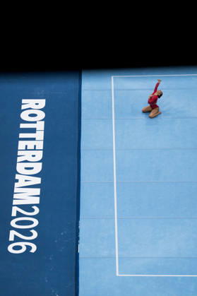 2026 Artistic Gymnastics World Championships, Day 5, Women s Team Final 261021 Maiana Prat of France competes in floor exercise during women s team final on day five of the 2026 Artistic Gymnastics World Championships on October 21, 2026 in Rotterdam. Photo: Joel Marklund BILDBYRÅN kod JM JM0863 bbeng artistisk gymnastik artistic gymnastics gymnastik-vm vm artistic gymnastics world championships final lagfinal team final dam frankrike france Copyright: JOELxMARKLUND BB261021JM014