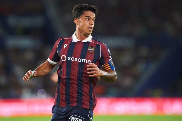 Roger Brugue (Levante UD) during the LaLiga EA Sports match between Levante UD and Athletic Club at Estadi Ciutat de València on October 21, 2026 in Valencia, Spain. -