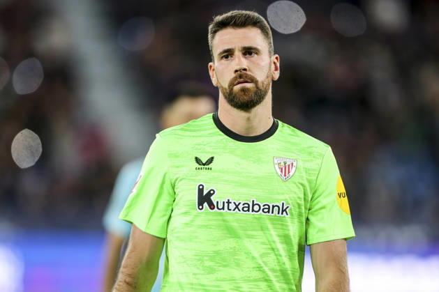 October 21, 2026, Valencia, Valencia, SPAIN: Unai Simon of Athletic Club looks on during the Spanish league, LaLiga EA Sports, football match played between Levante UD and Athletic Club at Ciutat de Valencia stadium on October 21, 2026, in Valencia, Spain. Levante UD V Athletic Club - LaLiga EA Sports  - ZUMAa181 20261021_zaa_a181_027 Copyright: xIvanxTerronx