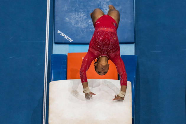 2026 Artistic Gymnastics World Championships, Day 5, Women s Team Final 261021 Celia Serber of France competes in vault during women s team final on day five of the 2026 Artistic Gymnastics World Championships on October 21, 2026 in Rotterdam. Photo: Joel Marklund BILDBYRÅN kod JM JM0863 bbeng artistisk gymnastik artistic gymnastics gymnastik-vm vm artistic gymnastics world championships final lagfinal team final dam frankrike france Copyright: JOELxMARKLUND BB261021JM023