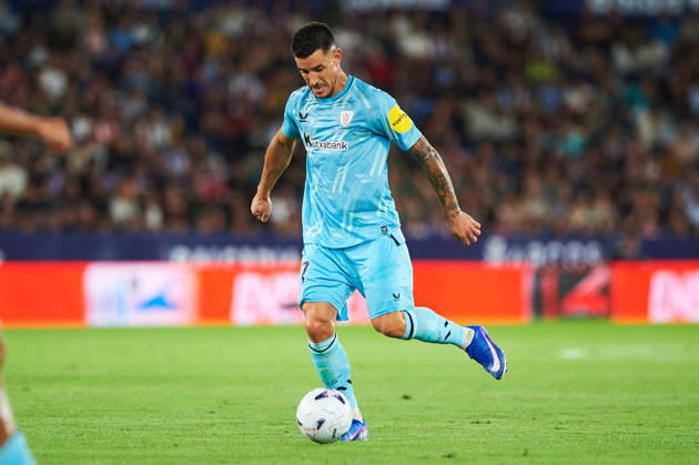 Yuri Berchiche (Athletic Club) during the LaLiga EA Sports match between Levante UD and Athletic Club at Estadi Ciutat de València on October 21, 2026 in Valencia, Spain. -