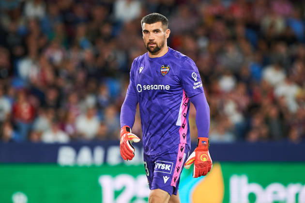 Mathew Ryan (Levante UD) during the LaLiga EA Sports match between Levante UD and Athletic Club at Estadi Ciutat de València on October 21, 2026 in Valencia, Spain. -