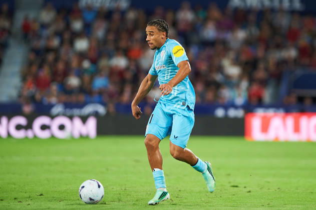 Johaneko Louis-Jean (Athletic Club) during the LaLiga EA Sports match between Levante UD and Athletic Club at Estadi Ciutat de València on October 21, 2026 in Valencia, Spain. -