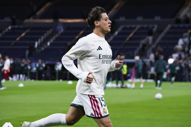 Real Madrid v RB Leipzig - UEFA Champions League 2026 27 October 21, 2026, Santiago Bernabeu stadium, Madrid, Spain: Arda Guler of Real Madrid is warm up during UEFA Champions League 2026 27 football match between Real Madrid and RB Leipzig at Santiago Bernabeu stadium on October 21, 2026, in Madrid, Spain. Madrid Santiago Bernabeu Stadium Madrid Spain Copyright: xAlejandroxMatiasxAcostax