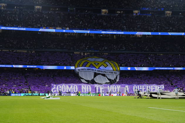 Real Madrid v RB Leipzig - UEFA Champions League 2026 27 League Phase MD3 MADRID, SPAIN - OCTOBER 21: Real Madrid fans make a choreography during the ceremony prior to the UEFA Champions League 2026 27 League Phase MD3 match between Real Madrid and RB Leipzig at Santiago Bernabeu Stadium on October 21, 2026 in Madrid, Spain. Madrid Santiago Bernabeu Spain Copyright: x2026xGokhanxTaner PSxImagesxGokhanxTaner PSxImagesx