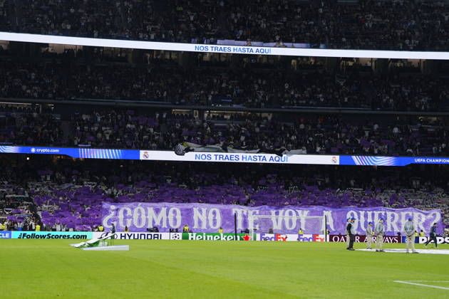 Real Madrid v RB Leipzig - UEFA Champions League 2026 27 League Phase MD3 MADRID, SPAIN - OCTOBER 21: Real Madrid fans make a choreography during the ceremony prior to the UEFA Champions League 2026 27 League Phase MD3 match between Real Madrid and RB Leipzig at Santiago Bernabeu Stadium on October 21, 2026 in Madrid, Spain. Madrid Santiago Bernabeu Spain Copyright: x2026xGokhanxTaner PSxImagesxGokhanxTaner PSxImagesx