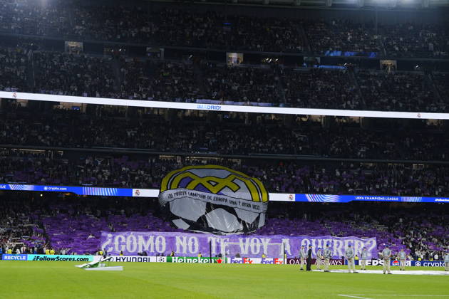 Real Madrid v RB Leipzig - UEFA Champions League 2026 27 League Phase MD3 MADRID, SPAIN - OCTOBER 21: Real Madrid fans make a choreography during the ceremony prior to the UEFA Champions League 2026 27 League Phase MD3 match between Real Madrid and RB Leipzig at Santiago Bernabeu Stadium on October 21, 2026 in Madrid, Spain. Madrid Santiago Bernabeu Spain Copyright: x2026xGokhanxTaner PSxImagesxGokhanxTaner PSxImagesx