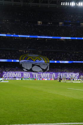 Real Madrid v RB Leipzig - UEFA Champions League 2026 27 League Phase MD3 MADRID, SPAIN - OCTOBER 21: Real Madrid fans make a choreography during the ceremony prior to the UEFA Champions League 2026 27 League Phase MD3 match between Real Madrid and RB Leipzig at Santiago Bernabeu Stadium on October 21, 2026 in Madrid, Spain. Madrid Santiago Bernabeu Spain Copyright: x2026xGokhanxTaner PSxImagesxGokhanxTaner PSxImagesx