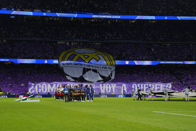 Real Madrid v RB Leipzig - UEFA Champions League 2026 27 League Phase MD3 MADRID, SPAIN - OCTOBER 21: Real Madrid fans make a choreography during the ceremony prior to the UEFA Champions League 2026 27 League Phase MD3 match between Real Madrid and RB Leipzig at Santiago Bernabeu Stadium on October 21, 2026 in Madrid, Spain. Madrid Santiago Bernabeu Spain Copyright: x2026xGokhanxTaner PSxImagesxGokhanxTaner PSxImagesx