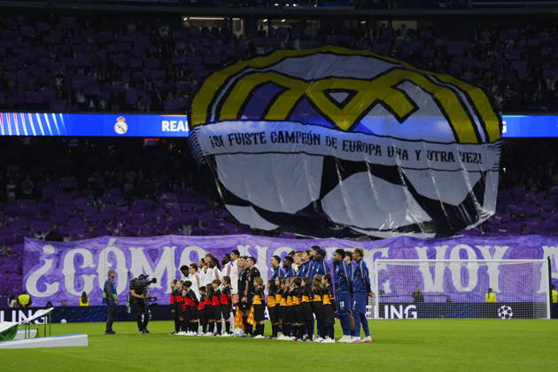 Real Madrid v RB Leipzig - UEFA Champions League 2026 27 League Phase MD3 MADRID, SPAIN - OCTOBER 21: Real Madrid fans make a choreography during the ceremony prior to the UEFA Champions League 2026 27 League Phase MD3 match between Real Madrid and RB Leipzig at Santiago Bernabeu Stadium on October 21, 2026 in Madrid, Spain. Madrid Santiago Bernabeu Spain Copyright: x2026xGokhanxTaner PSxImagesxGokhanxTaner PSxImagesx