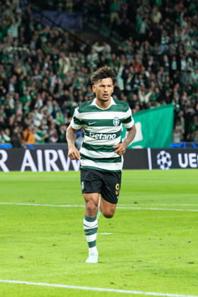 October 21, 2026, Lisbon, Lisbon, Portugal: Sporting forward from Colombia LUIS SUAREZ (97) celebrating after scoring a goal during the game for the League Phase for the UEFA Champions League between Sporting and LASK Linz at Estadio Jose de Alvalade Lisbon Portugal - ZUMAs359 20261021_zsp_s359_001 Copyright: xAlexandrexdexSousax