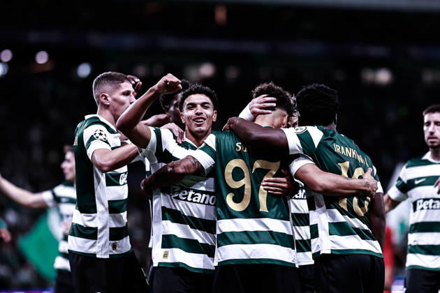 October 21, 2026, Lisboa, Lisboa, Portugal: Luis Suarez of Sporting Clube de Portugal celebrates scoring his sides first goal of the match during the UEFA Champions League first round MD-3 football match between Sporting CP and Lask Linz, in Lisbon on October 21, 2026. Sporting CP X Lask Linz - UEFA Champions League 2026 27 League Phase MD3  - ZUMAg283 20261021_zsp_g283_007 Copyright: xJoaoxGregoriox