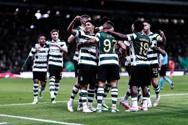 October 21, 2026, Lisboa, Lisboa, Portugal: Luis Suarez of Sporting Clube de Portugal celebrates scoring his sides first goal of the match during the UEFA Champions League first round MD-3 football match between Sporting CP and Lask Linz, in Lisbon on October 21, 2026. Sporting CP X Lask Linz - UEFA Champions League 2026 27 League Phase MD3  - ZUMAg283 20261021_zsp_g283_008 Copyright: xJoaoxGregoriox